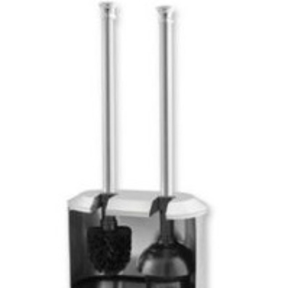 Alumiluxe RustProof Toilet Bowl Brush/ Plunger Set